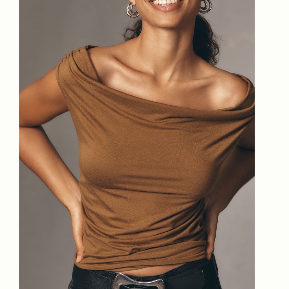 Reformation Darch Knit off-shoulder Top NWT